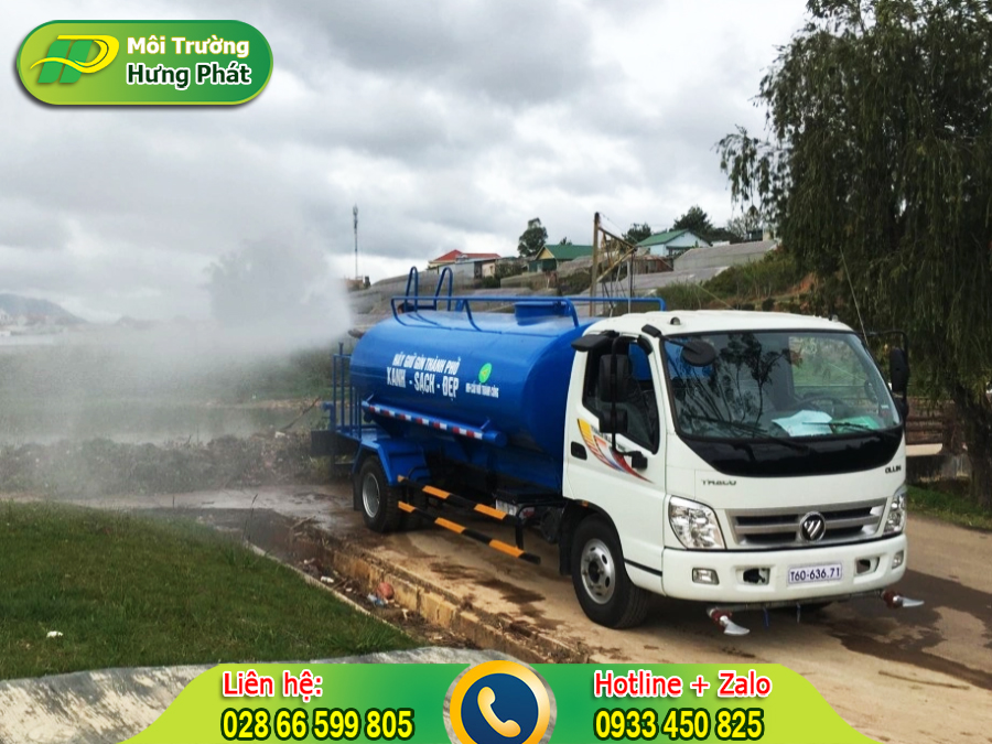 Cho thu&ecirc; xe bồn chở nước tưới c&acirc;y và lợi ích khi dùng