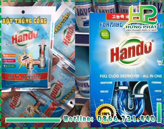 Bột thông bồn cầu Hando là gì